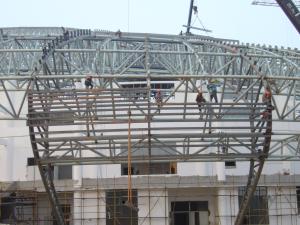 Quality Steel Roof Truss for Commodity Trade Center Lobby Elegant and Functional Design Solutions wholesale
