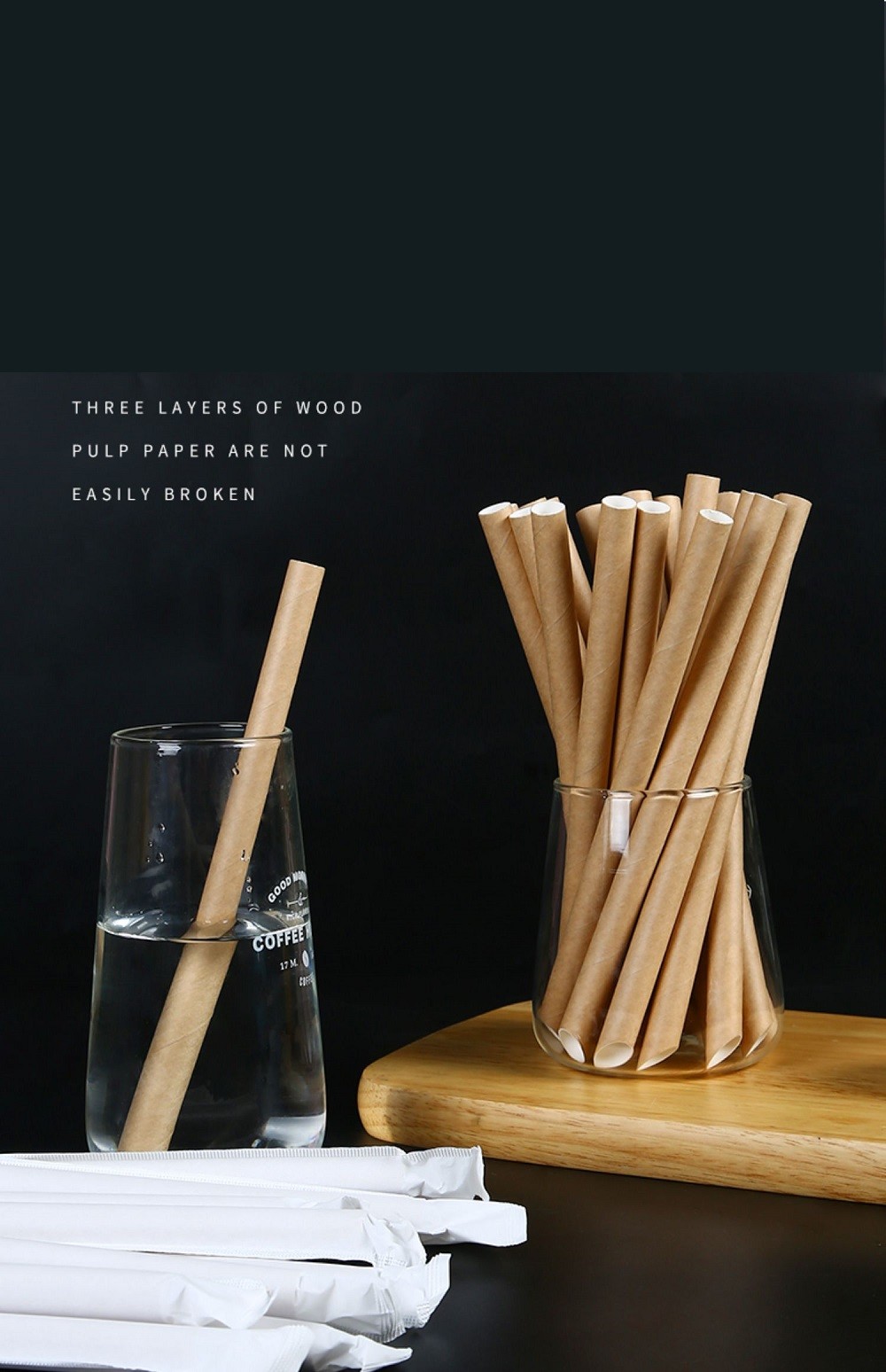 Paper Straws Drinkware Accessories Plain White Paper Straws Wholesales