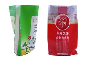 Quality Waterproof 25kg Pp Woven Rice Bag / Pp Plastic Bag 40gsm - 170gsm Weight wholesale