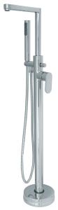 Quality Polished Freestanding Brass Bath Taps , Bathtub Shower Mixer Faucet wholesale