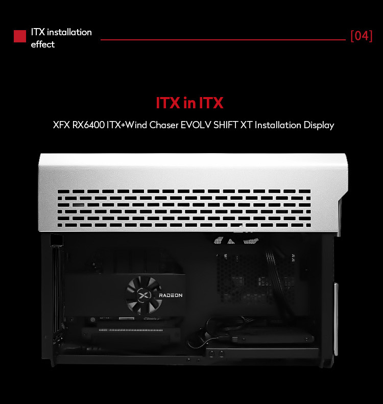 RX 6400 Itx 4gb GPU Graphics Card AMD GDDR6 Gaming PC Video Card