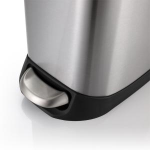 Quality Hands Free 205mm Width Rectangular Stainless Steel Trash Can wholesale