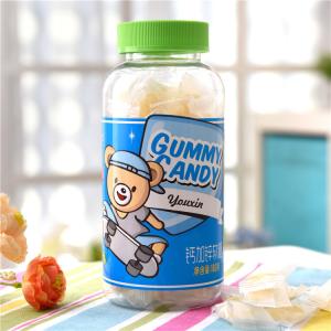 Quality Calcium With Zinc Kids Gummy Vitamins Gelatin Jelly Sweets Strawberry Flavor wholesale