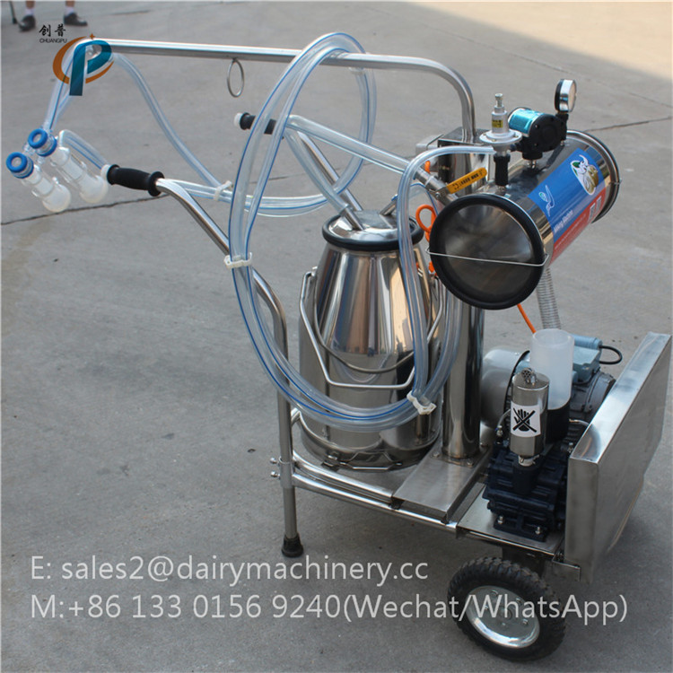 HL-JN01 Electric Motor Equipped Goat Milking Machine , Single Bucket Milker