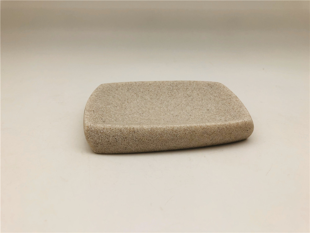 Twist Square Shape Sandstone Bath countertop Set For Hotel Home bathroom