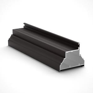 Quality Electrophoresis 6061 Extruded Aluminum Handrail Profiles Wood Grain Anodizing wholesale