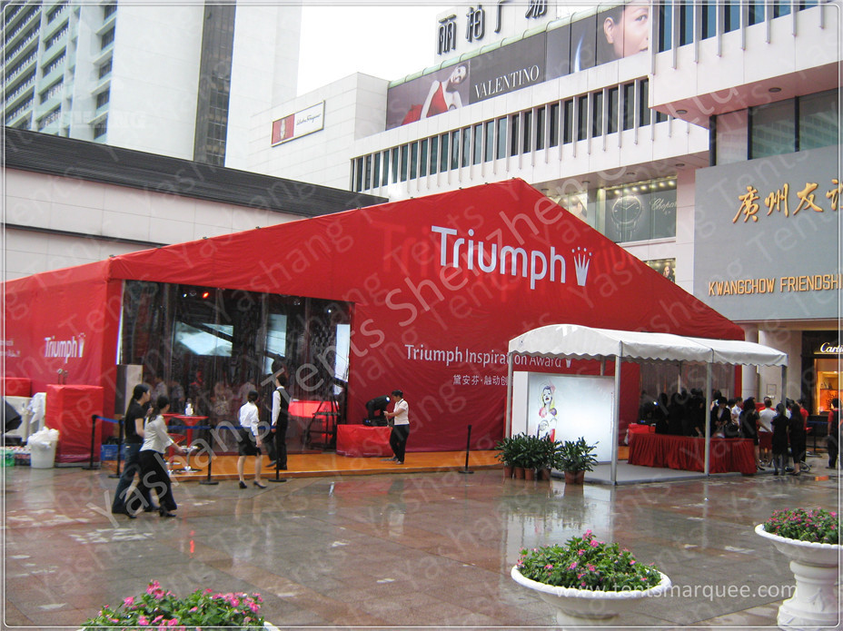 White Outside Event Tent For Exhibition / Fashion Shows , Outdoor Tent Displays