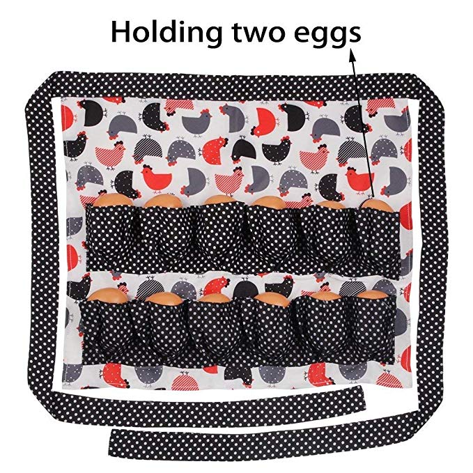 PET Egg Gathering Apron With Pockets , Polyester Apron Housewife Farmhouse