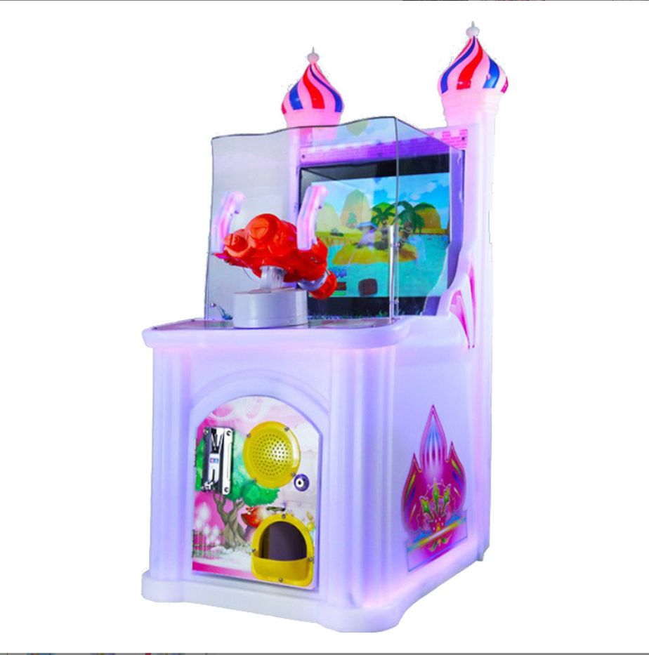 Guangzhou gaming factory children coin operated castle shooting arcade kids video racing game machines