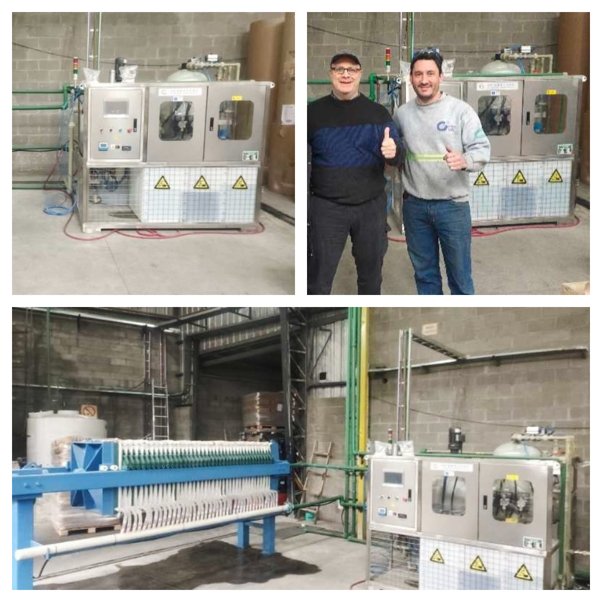 Carbon Steel Frame Water Based Ink Printing Wastewater Treatment Machine 1000L/Day