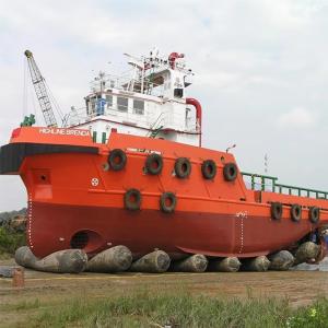 Rubber Boat Recovery Airbags / Marine Air Bags Wear Resistant