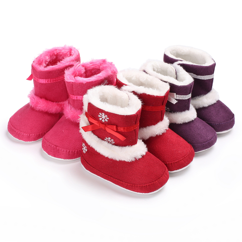 New arrived Cotton fabric winter snow 0-2 years Outdoor baby boots booties