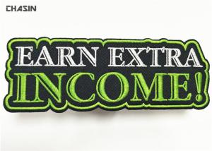 Quality Slogan Clothing Embroidery Patches Polyester Fabric Letter Laser - Cutting wholesale