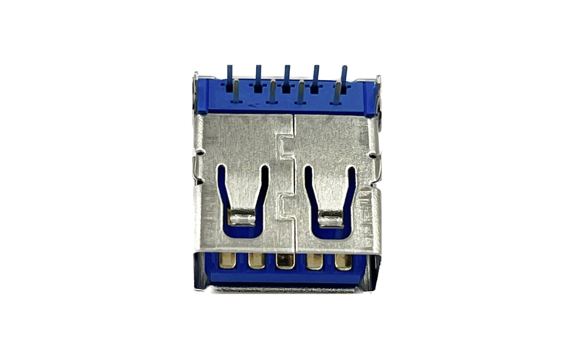 Type A USB 3.1 AF 9 Pin 4 Legs Female Socket SMT Flat Solder Connector 90 Degree