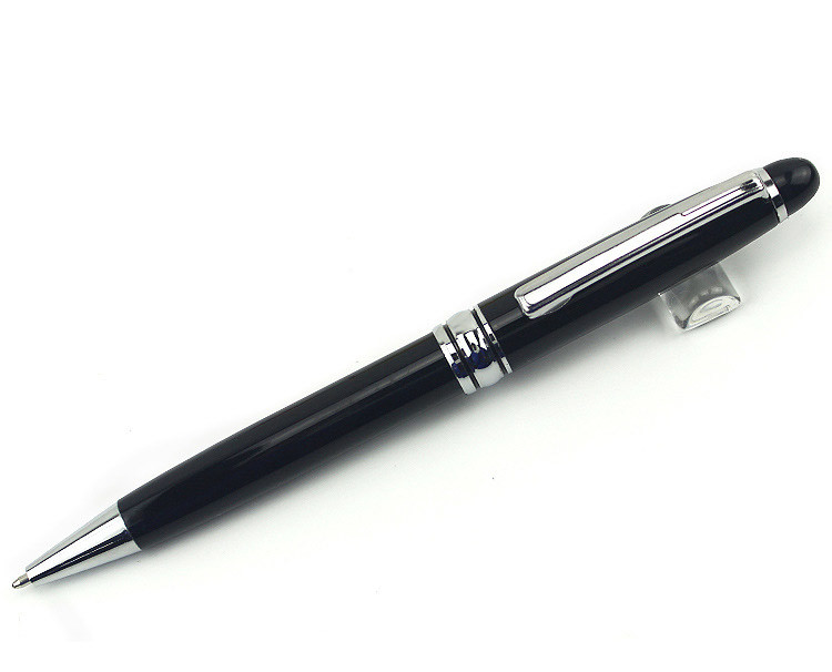 high grade ballpoint pen four colors blue and black core printable logo size 13.8*1.25cm