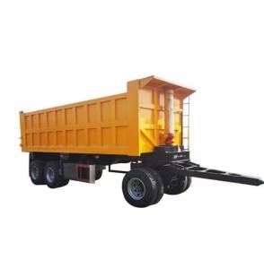 Quality 3 Axles Side Tipper Dump Full Semi Truck Trailer With Side Wall Height 600-1500mm wholesale