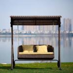 Comfortable Outdoor Furniture 3 Seater Canopy Swing Chair Garden Patio Hanging