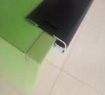Sliver Black Housing Cover Stair Mounted Aluminum Profile