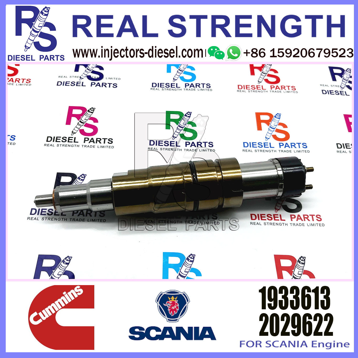 Common rail injector fuel injecto 2894920 2029622 2057401 2897320 1948565 1933613 for ISZ13 Excavator DC09 DC16 DC13