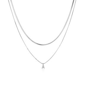 Quality OEM Letter Pendant Necklace Sterling Silver Initial Charms Jewelry wholesale