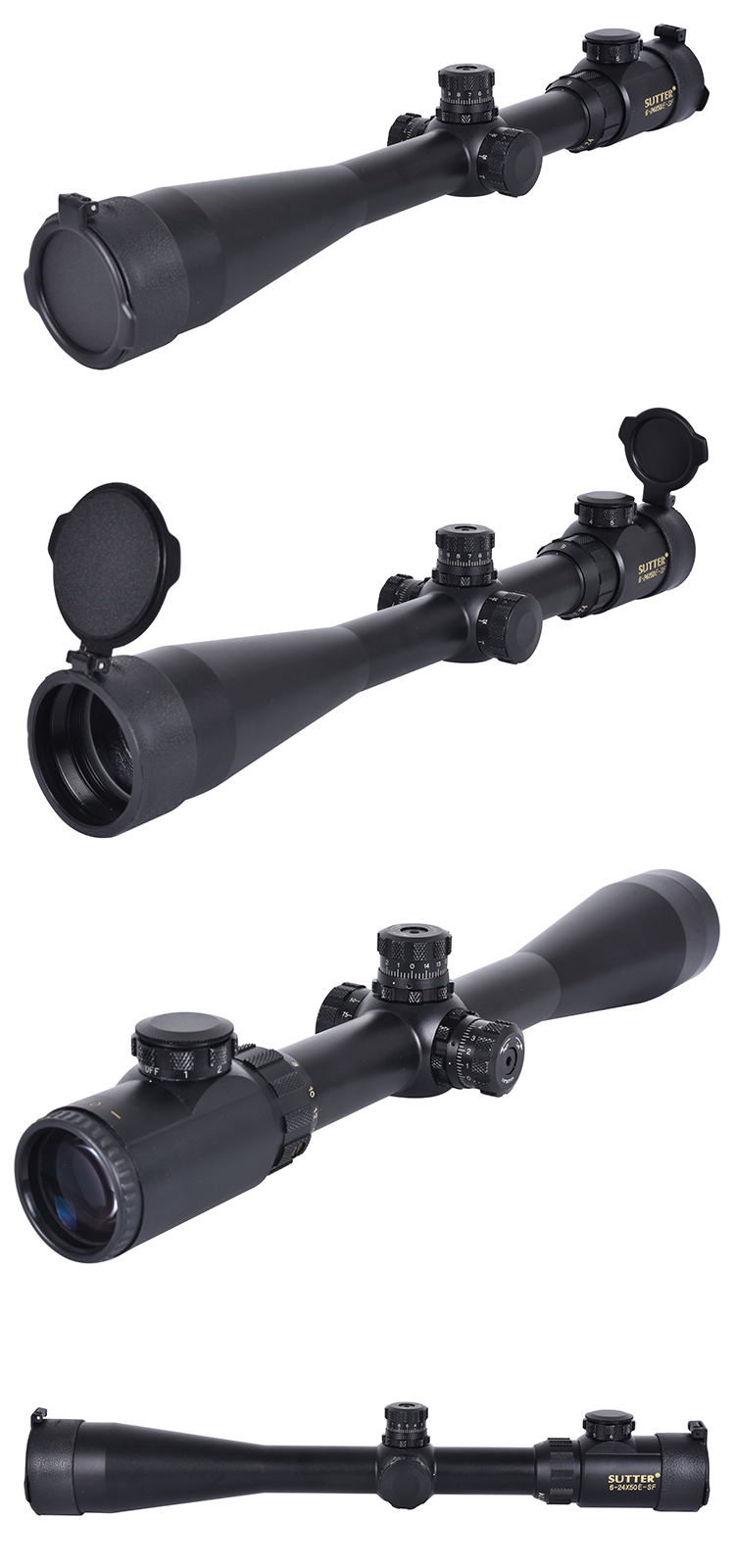 Objective Lens Diameter 50mm Side Focus Scope With Mount And 720g Weight For Hunting
