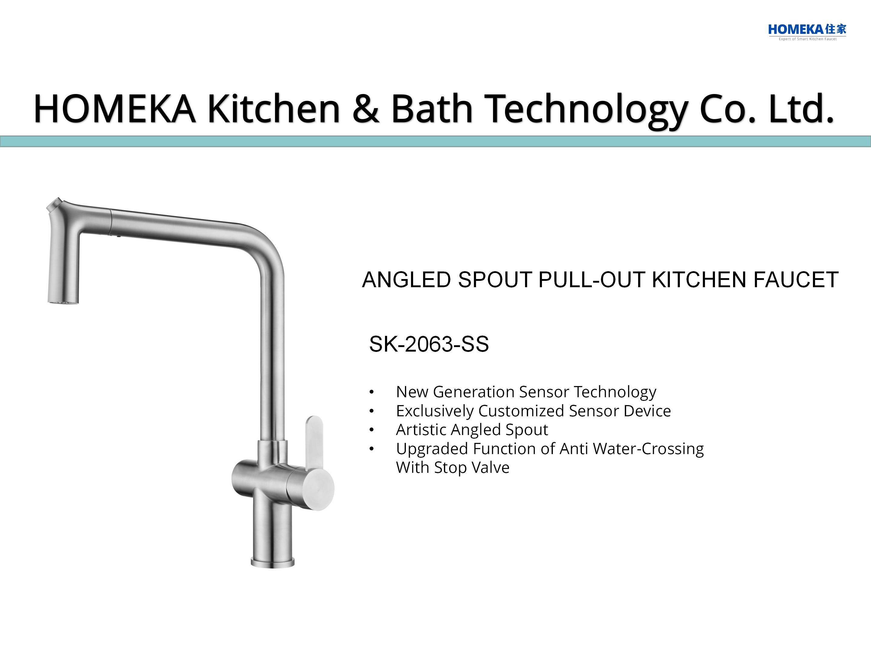 SS304 CUPC Motion Sensor Water Taps / Flexible Kitchen Mixer Tap With Pull Out Spray