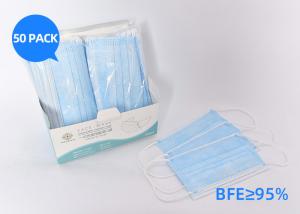 Quality Outdoor Surgical Disposable Earloop Face Mask Anti Pollution Dust Mask 3 Ply wholesale