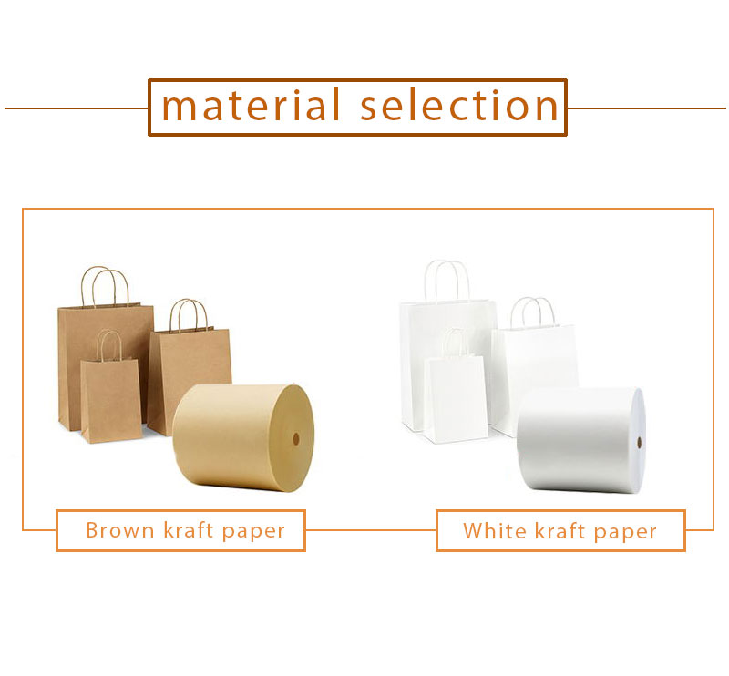 Flower Store Bulk Paper Sacks Brown Kraft Paper Bags With Ribbon Handle