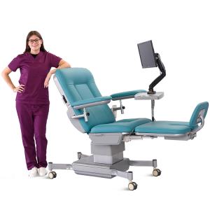 Quality Blood Donation Chair Manufacturer Electric Three Function Dialysis Chair Hospital Patient Medical Recliner Chemotherapy wholesale