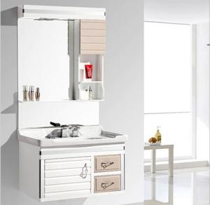 Quality PVC bathroom cabinet / bathroom vanity / with mirror for bathroom wholesale