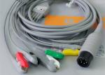 5 Leads Ecg Snap Medical Cable , Medical Equipment / Medical Device Accessories