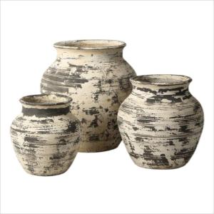 Quality Composite Stone Garden Planter Pots Hand Carved Frost Resistant wholesale