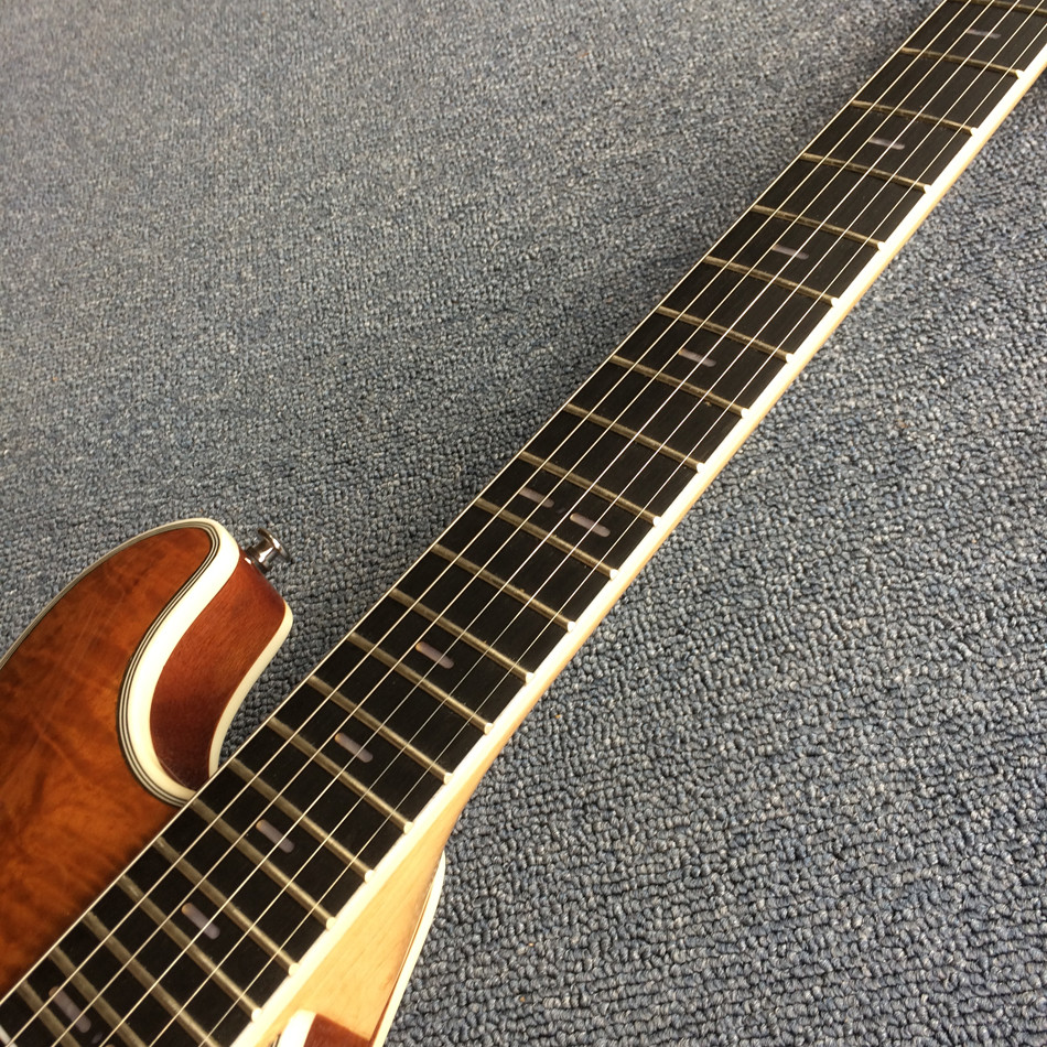 Custom F Hole Rosewood Fingerboard Electric Guitar in Kinds Color