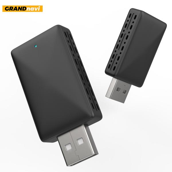 GRANDnavi 2 in 1 Wireless CarPlay Adapter Android Auto Wireless Adapter Box with