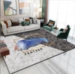 Feather Living Room Floor Carpets North European Crystal Velvet Sofa Bedroom