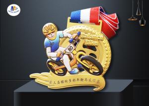 Quality Round Banlance Bike 65MM Stock Medals With Ribbon wholesale