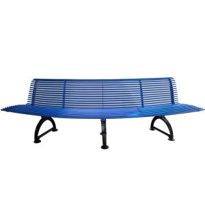 Quality Curved Patio Tree Outdoor Metal Benches With Cast Iron Ends OEM wholesale