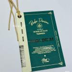 White Velvet Leather Gift Tags Custom Apparel Tags Printed Clothing Labels