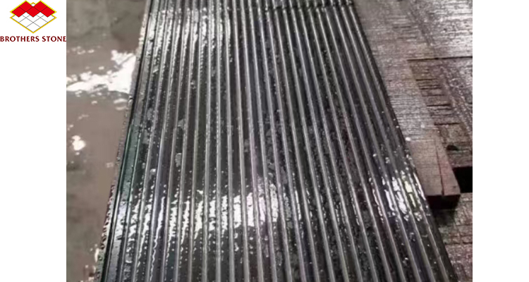Pure Black Color Granite Slab Polished Surface Finishing Big Slab Form