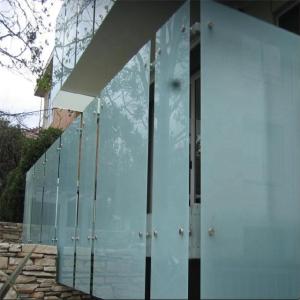 Quality Acid Etched Glass for Bathroom Privacy Protection and Customized Logo Wall Decoration wholesale