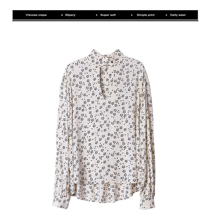 Drapery Printed Super Soft Womens Viscose Blouses