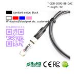 200G QSFPDD to 8x25G SFP28 Breakout DAC(Direct Attach Cable) Cables (Passive) 3M