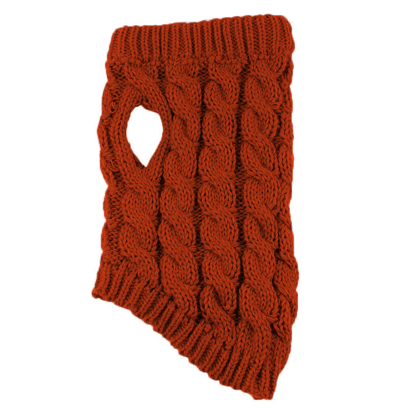 Striped dog winter clothes