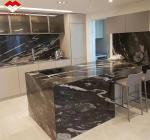 Chinese Granite Luxury Kitchen Countertop with Polished Black Gold Stone