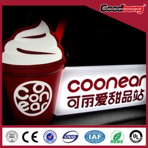 Quality wall mounted High Brightness acrylic light box signs,acrylic sign board wholesale