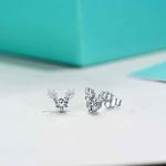 Hip Hop Moissanite Princess Cut Earrings Diamond Stud 14k Gold OEM