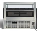 High Top R290 Sliding Door Commercial Refrigerated Deli Case 400L
