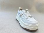 Heightening White Trainers Women Pigskin Insole Ladies Trainers
