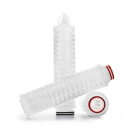 High Flow Rate 0.22 Micron PTFE Pleated Membrane Filter Cartridge with Filtration Area 0.65m2