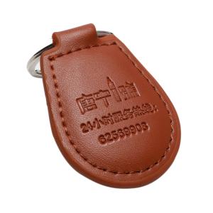 Quality Access Control Leather RFID NFC Keyfob Customized Size wholesale
